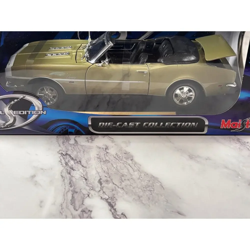 Maisto 1:18 DieCast Green 1968 Chevrolet Chevy Camaro RS/SS 396 Convertible New